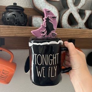 Rae Dunn Tonight We Fly Halloween Mug